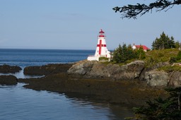 Head Harbour Light at low tide